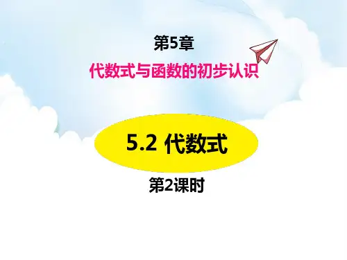 青岛版七年级数学上册 (代数式)教育教学课件(第2课时)