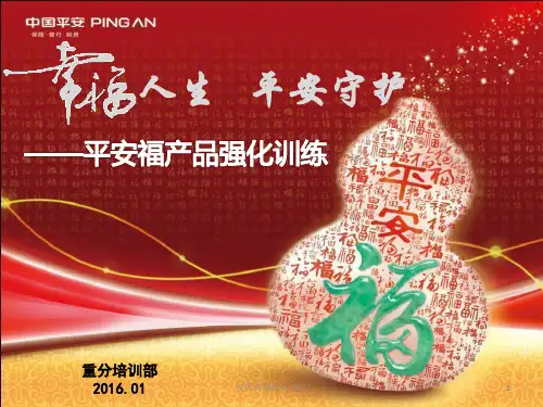 平安福强化训练(2015年底)确定版(二稿)