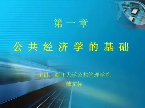 1第一章公共经济学基础