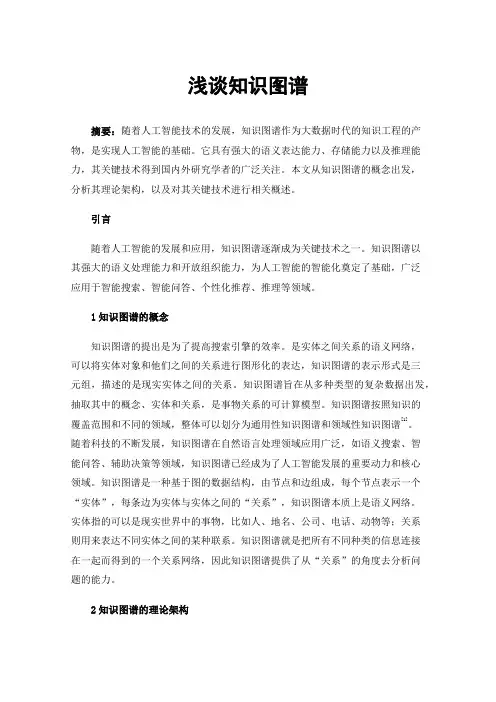浅谈知识图谱