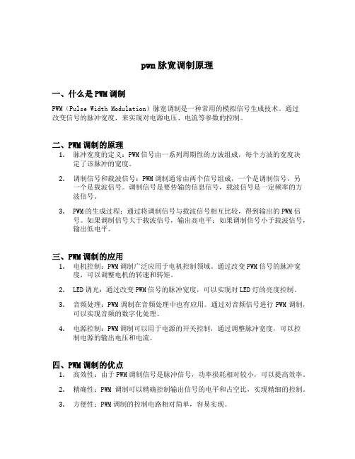 pwm脉宽调制原理