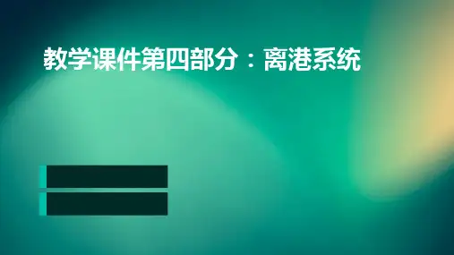 教学课件第四部分离港系统