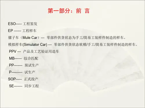 完整的整车开发流程