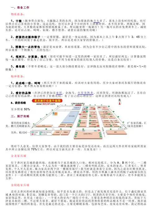 香河家具城攻略