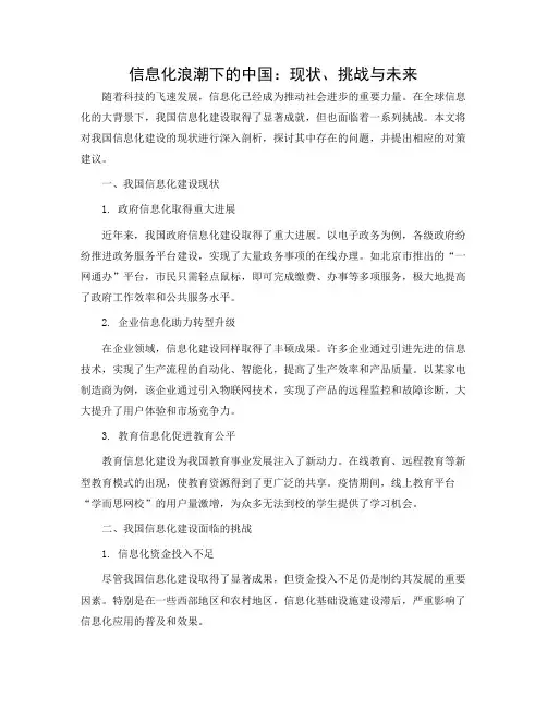 信息化调查报告