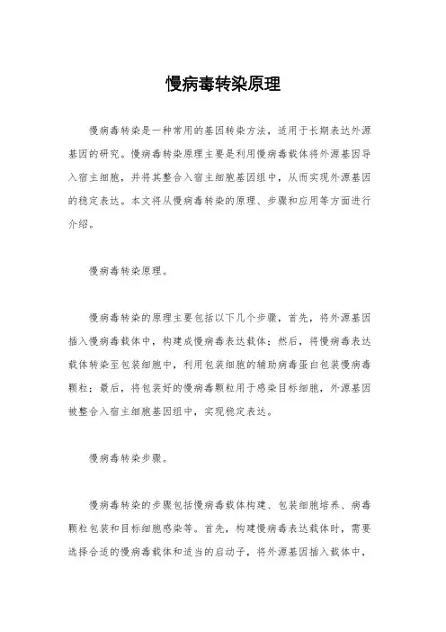慢病毒转染原理