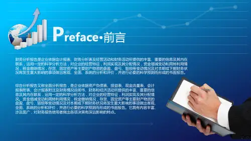 精美实用框架完整公司财务数据报表统计报告PPT
