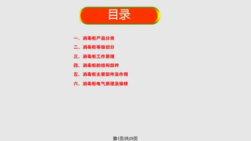 消毒柜产品知识及维修培训PPT课件