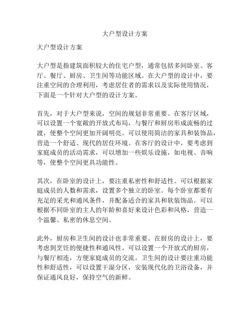 大户型设计方案