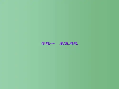 中考数学 专题聚焦一 最值问题课件