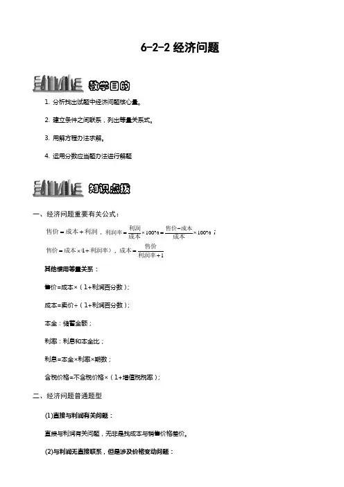2021年经济问题题库教师版
