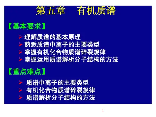 第五章：MS质谱教学