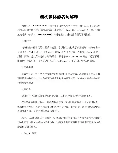 随机森林的名词解释