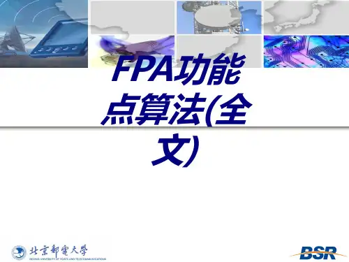 FPA功能点算法全文专题培训课件