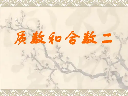 《质数和合数》ppt课件(第二课时)