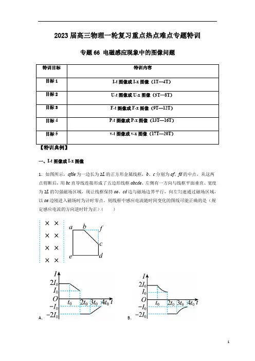 专题66 电磁感应现象中的图像问题(解析版)