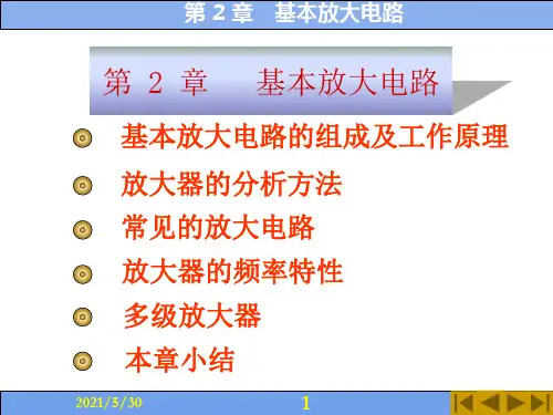 电子技术第2章 基本放大电路ppt课件