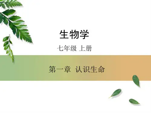 认识我们身边的植物和动物-七年级生物上册精选课件(京改版)