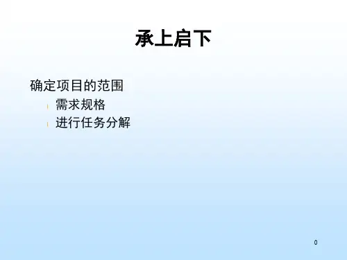 软件开发项目管理CH6规模成本估算