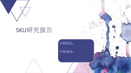 SKU研究-现代物流管理作业