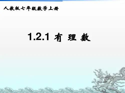 人教版初中数学课标版七年级上册第一章1.2.1有理数 (共16张PPT)