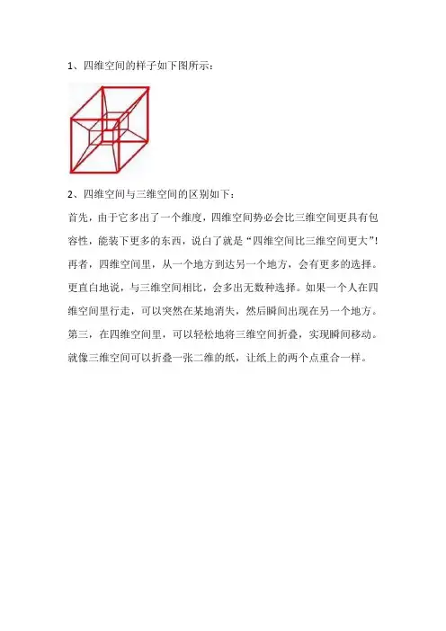 四维空间到底是什么样子的 它与三维空间有什么区别