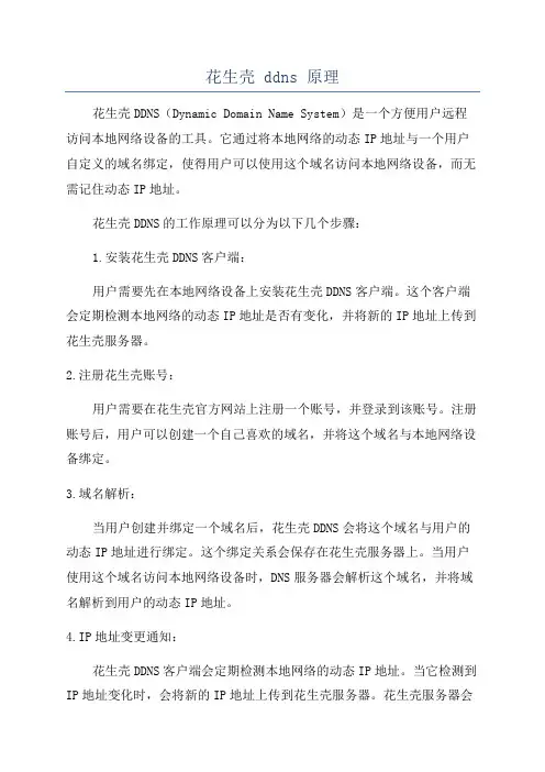花生壳 ddns 原理