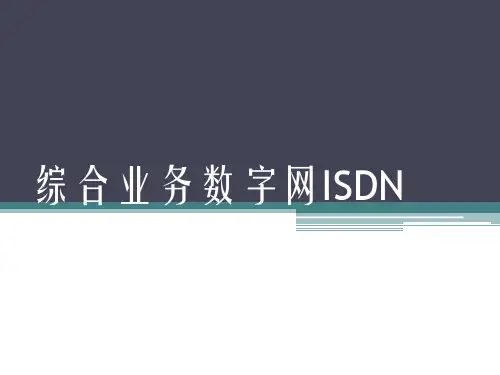 综合业务数字网ISDN