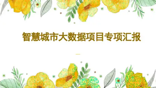大数据平台项目验收文档(仅用于学习的参考模板)