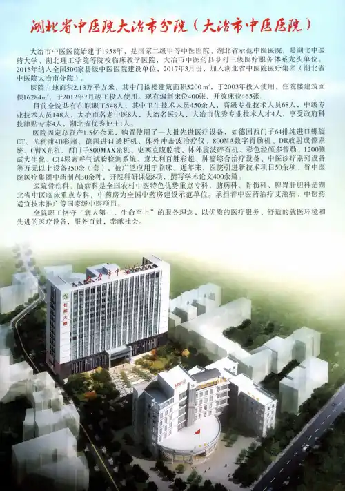 湖北省中医院大冶市分院(大冶市中医医院)
