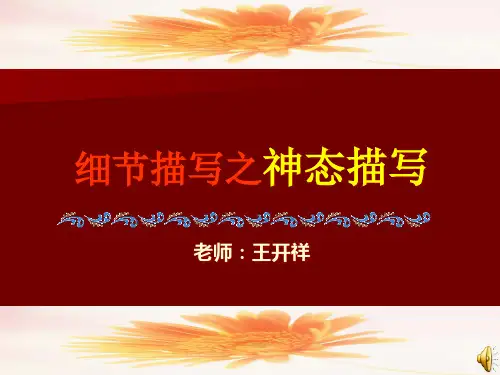 神态描写精品PPT课件