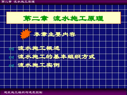 模块二流水施工原理