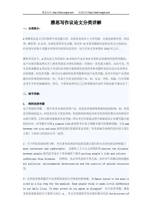朗阁雅思培训-雅思写作议论文分类详解