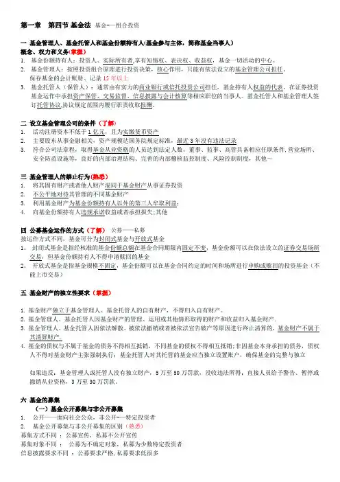 证券市场基本法律法规(部分整理)