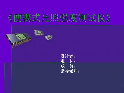 便携式光照强度测试仪
