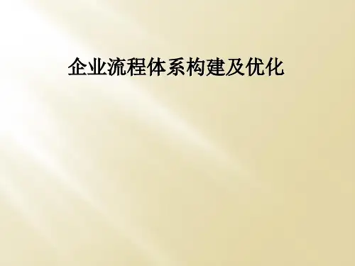 企业流程体系构建及优化