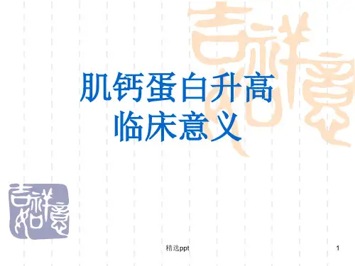 肌钙蛋白增高的意义