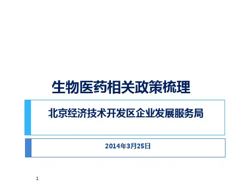 生物医药产业相关政策梳理-2015