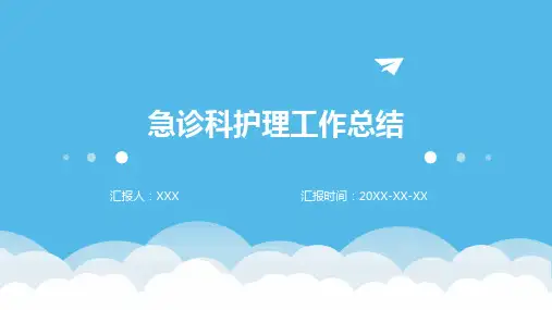 急诊科护理工作总结ppt