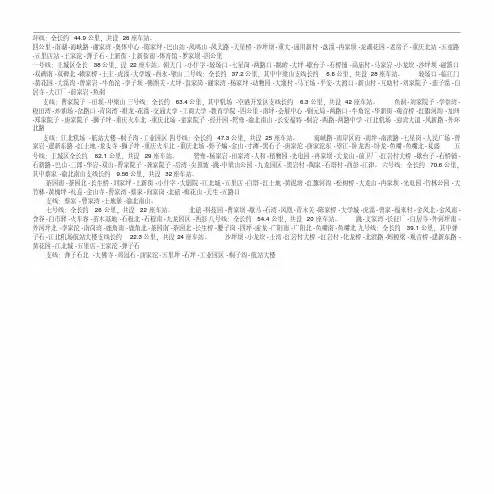 重庆轻轨交通规划图(高清图片)