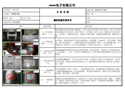电线编织机操作指导书