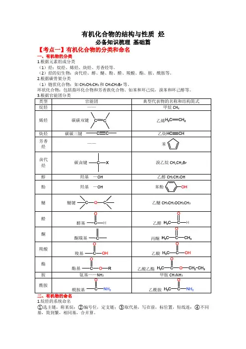 有机化合物的结构与性质——烃