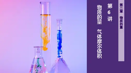 高三化学一轮复习课件第6讲：物质的量、气体摩尔体积