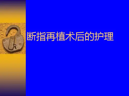 断指再植术后的护理ppt课件