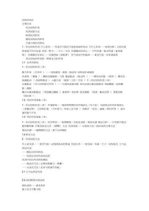 结构风效应