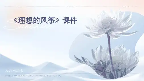 《理想的风筝》课件