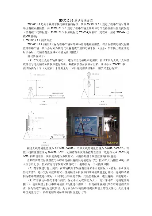 EN50121-3测试方法