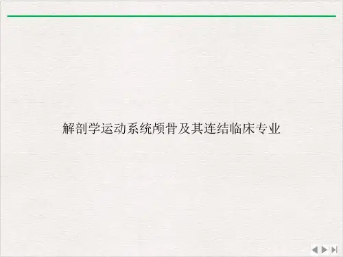 解剖学运动系统颅骨及其连结临床专业ppt实用版