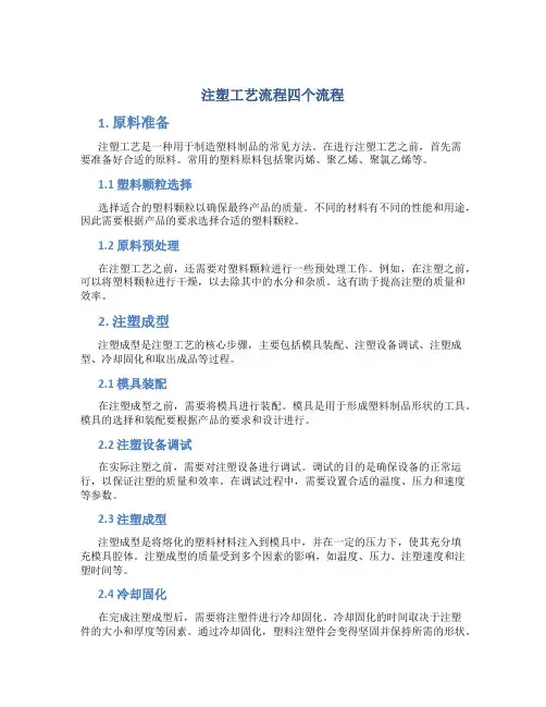 注塑工艺流程四个流程