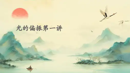光的偏振第一讲PPT课件